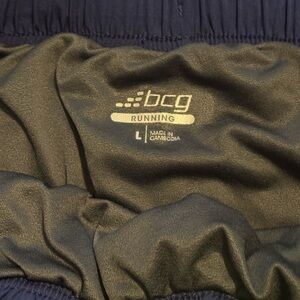 bcg Black Running Shorts with Logo